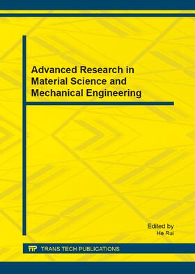 Rui |  Advanced Research in Material Science and Mechanical Engineering | Buch |  Sack Fachmedien