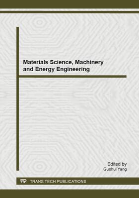 Yang |  Materials Science, Machinery and Energy Engineering | Buch |  Sack Fachmedien