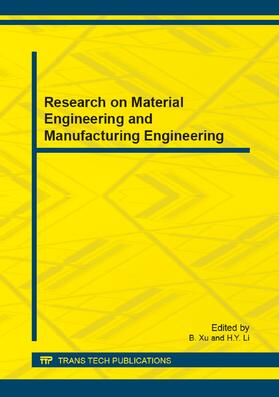 Xu / Li |  Research on Material Engineering and Manufacturing Engineering | Buch |  Sack Fachmedien