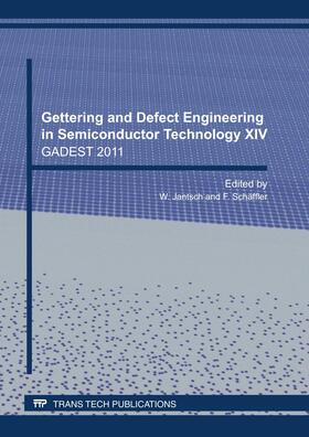Jantsch / Sch?ffler |  Gettering and Defect Engineering in Semiconductor Technology XIV | Sonstiges |  Sack Fachmedien