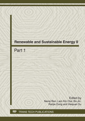 Ren / Che / Jin |  Renewable and Sustainable Energy II | Sonstiges |  Sack Fachmedien