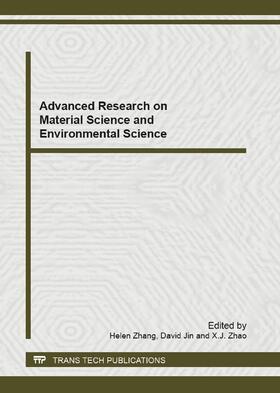 Zhang / Jin / Zhao |  Advanced Research on Material Science and Environmental Science | Sonstiges |  Sack Fachmedien