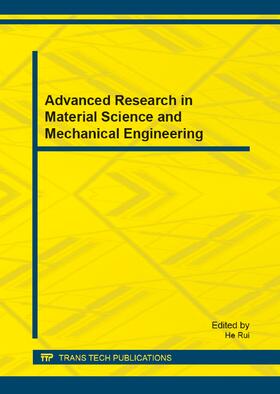 Rui |  Advanced Research in Material Science and Mechanical Engineering | Sonstiges |  Sack Fachmedien