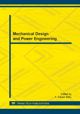 Babu |  Mechanical Design and Power Engineering | Sonstiges |  Sack Fachmedien