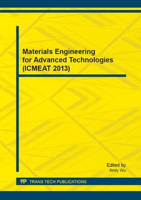 Wu | Materials Engineering for Advanced Technologies (ICMEAT 2013) | Sonstiges | 978-3-03795-713-4 | sack.de
