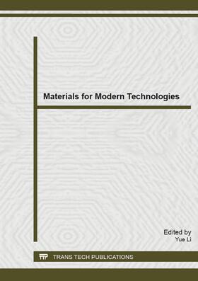 Li |  Materials for Modern Technologies | Sonstiges |  Sack Fachmedien