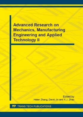 Zhang / Jin / Zhao | Advanced Research on Mechanics, Manufacturing Engineering and Applied Technology II | Sonstiges | 978-3-03795-790-5 | sack.de