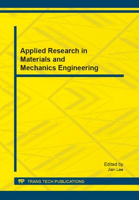 Lee | Applied Research in Materials and Mechanics Engineering | Sonstiges | 978-3-03795-892-6 | sack.de