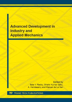 Reddy / Sahu / Kandasamy |  Advanced Development in Industry and Applied Mechanics | Sonstiges |  Sack Fachmedien
