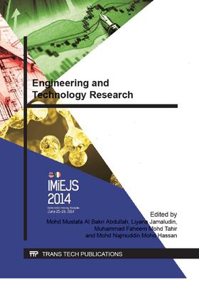 Al Bakri Abdullah / Jamaludin / Mohd Tahir |  Engineering and Technology Research | Sonstiges |  Sack Fachmedien