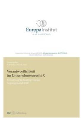 Sethe / Isler |  Verantwortlichkeit im Unternehmensrecht X | Buch |  Sack Fachmedien