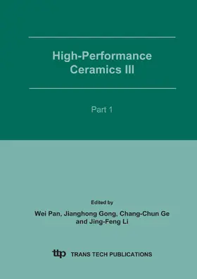 Pan / Gong / Ge |  High-Performance Ceramics III | eBook | Sack Fachmedien