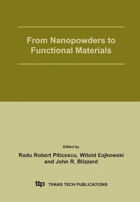 Piticescu / Lojkowski / Blizzard |  From Nanopowders to Functional Materials | eBook | Sack Fachmedien