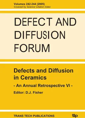 Fisher |  Defects and Diffusion in Ceramics - An Annual Retrospective VII | eBook | Sack Fachmedien