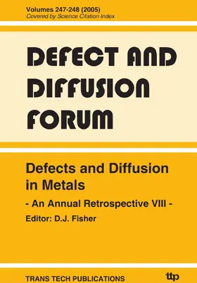 Fisher |  Defects and Diffusion in Metals - An Annual Retrospective VIII | eBook | Sack Fachmedien