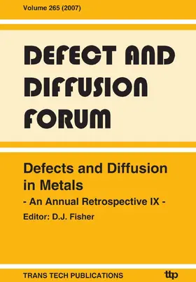 Fisher |  Defects and Diffusion in Metals IX | eBook | Sack Fachmedien