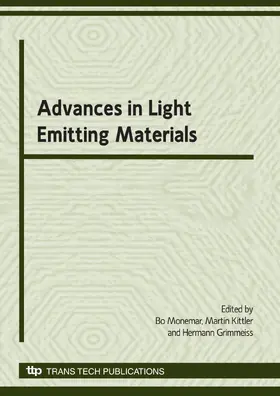 Monemar / Kittler / Grimmeiss |  Advances in Light Emitting Materials | eBook | Sack Fachmedien