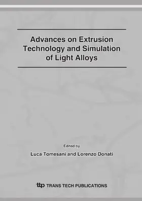 Tomesani / Donati |  Advances on Extrusion Technology and Simulation of Light Alloys | eBook | Sack Fachmedien