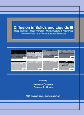 Öchsner / Murch |  Diffusion in Solids and Liquids III | eBook | Sack Fachmedien