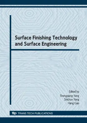 Yang / Gao |  Surface Finishing Technology and Surface Engineering | eBook | Sack Fachmedien