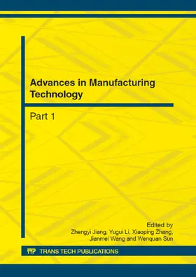 Jiang / Li / Zhang |  Advances in Manufacturing Technology | eBook | Sack Fachmedien