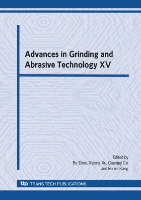 Zhao / Xu / Cai |  Advances in Grinding and Abrasive Technology XV | eBook | Sack Fachmedien