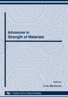 Marsavina |  Advances in Strength of Materials | eBook | Sack Fachmedien