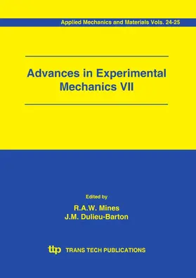 Mines / Dulieu-Barton |  Advances in Experimental Mechanics VII | eBook | Sack Fachmedien