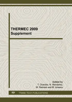 Chandra / Wanderka / Reimers |  THERMEC 2009 Supplement | eBook | Sack Fachmedien