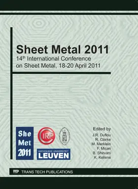 Duflou / Clarke / Merklein |  Sheet Metal 2011 | eBook | Sack Fachmedien