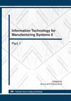 Luo |  Information Technology for Manufacturing Systems II | eBook | Sack Fachmedien