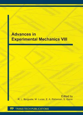 Burguete / Lucas / Patterson |  Advances in Experimental Mechanics VIII | eBook | Sack Fachmedien