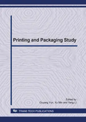 Yun / Min / Li |  Printing and Packaging Study | eBook | Sack Fachmedien