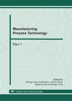 Jiang / Li / Zeng |  Manufacturing Process Technology | eBook | Sack Fachmedien