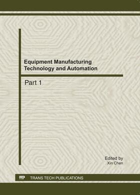 Chen |  Equipment Manufacturing Technology and Automation | eBook | Sack Fachmedien