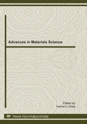 Chang |  Advances in Materials Science (MSCS) | eBook | Sack Fachmedien