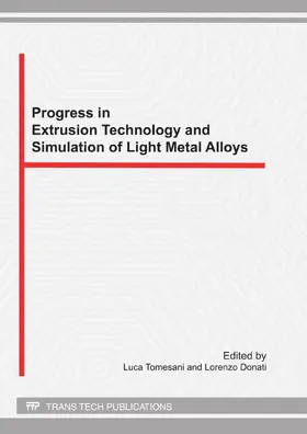 Tomesani / Donati |  Progress in Extrusion Technology and Simulation of Light Metal Alloys | eBook | Sack Fachmedien