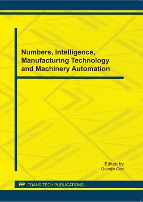 Gao |  Numbers, Intelligence, Manufacturing Technology and Machinery Automation | eBook | Sack Fachmedien