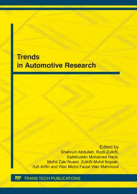 Abdullah / Zulkifli / Haris |  Trends in Automotive Research | eBook | Sack Fachmedien