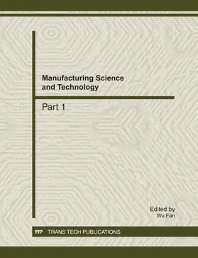 Fan |  Manufacturing Science and Technology, ICMST2011 | eBook | Sack Fachmedien