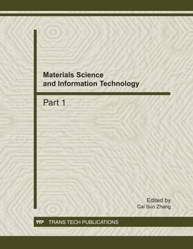 Zhang |  Materials Science and Information Technology | eBook | Sack Fachmedien