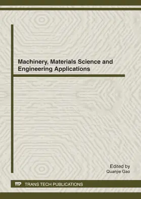 Gao |  Machinery, Materials Science and Engineering Applications, MMSE2012 | eBook | Sack Fachmedien