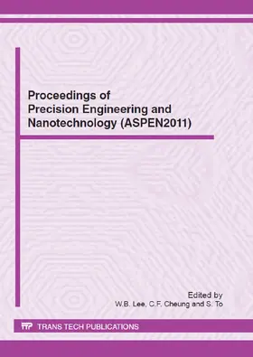 Lee / Cheung / To |  Proceedings of Precision Engineering and Nanotechnology | eBook | Sack Fachmedien