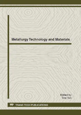 Sun |  Metallurgy Technology and Materials | eBook | Sack Fachmedien