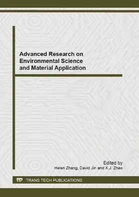 Zhang / Jin / Zhao |  Advanced Research on Environmental Science and Material Application | eBook | Sack Fachmedien