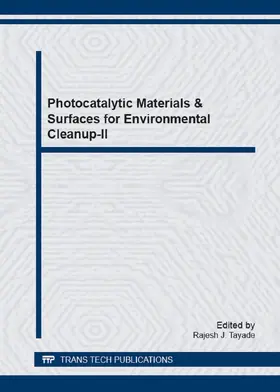 Tayade |  Photocatalytic Materials & Surfaces for Environmental Cleanup-II | eBook | Sack Fachmedien