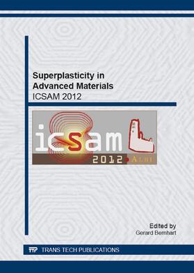 Bernhart |  Superplasticity in Advanced Materials - ICSAM 2012 | eBook | Sack Fachmedien