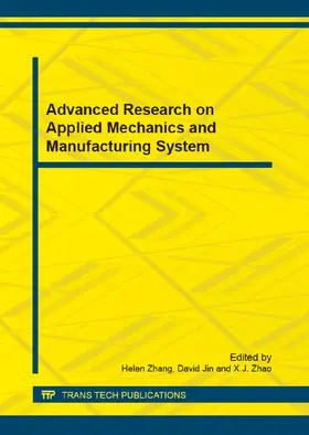 Zhang / Jin / Zhao |  Advanced Research on Applied Mechanics and Manufacturing System | eBook | Sack Fachmedien