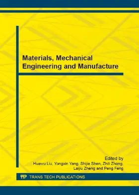 Liu / Yang / Shen |  Materials, Mechanical Engineering and Manufacture | eBook | Sack Fachmedien