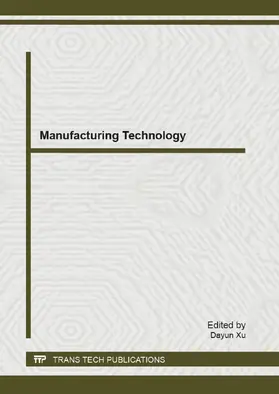 Xu |  Manufacturing Technology | eBook | Sack Fachmedien